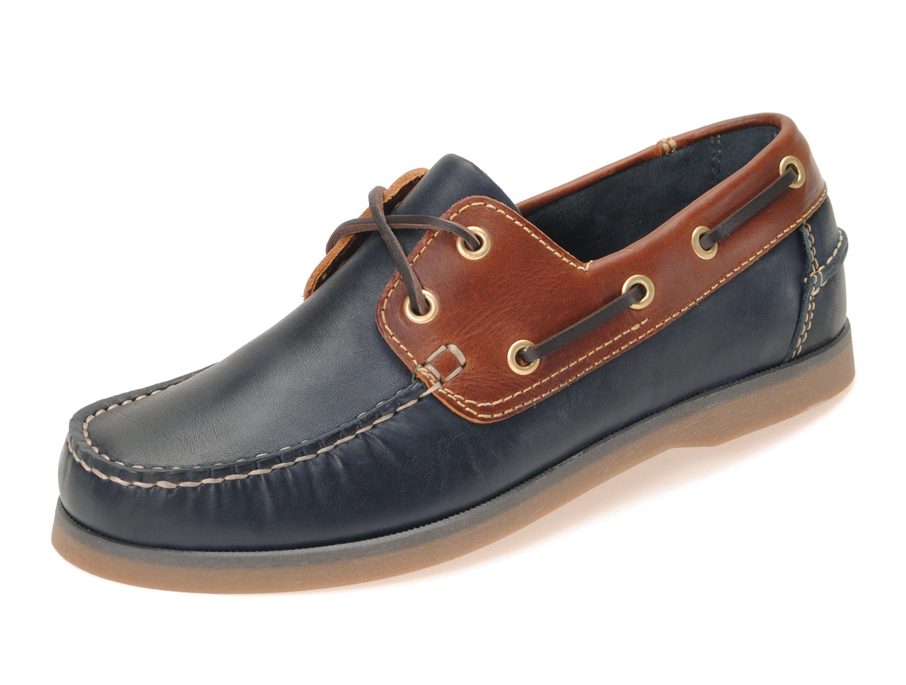 Jim Boomba Australian Style Boat / Deck Shoes - Navy Blue /Cedar