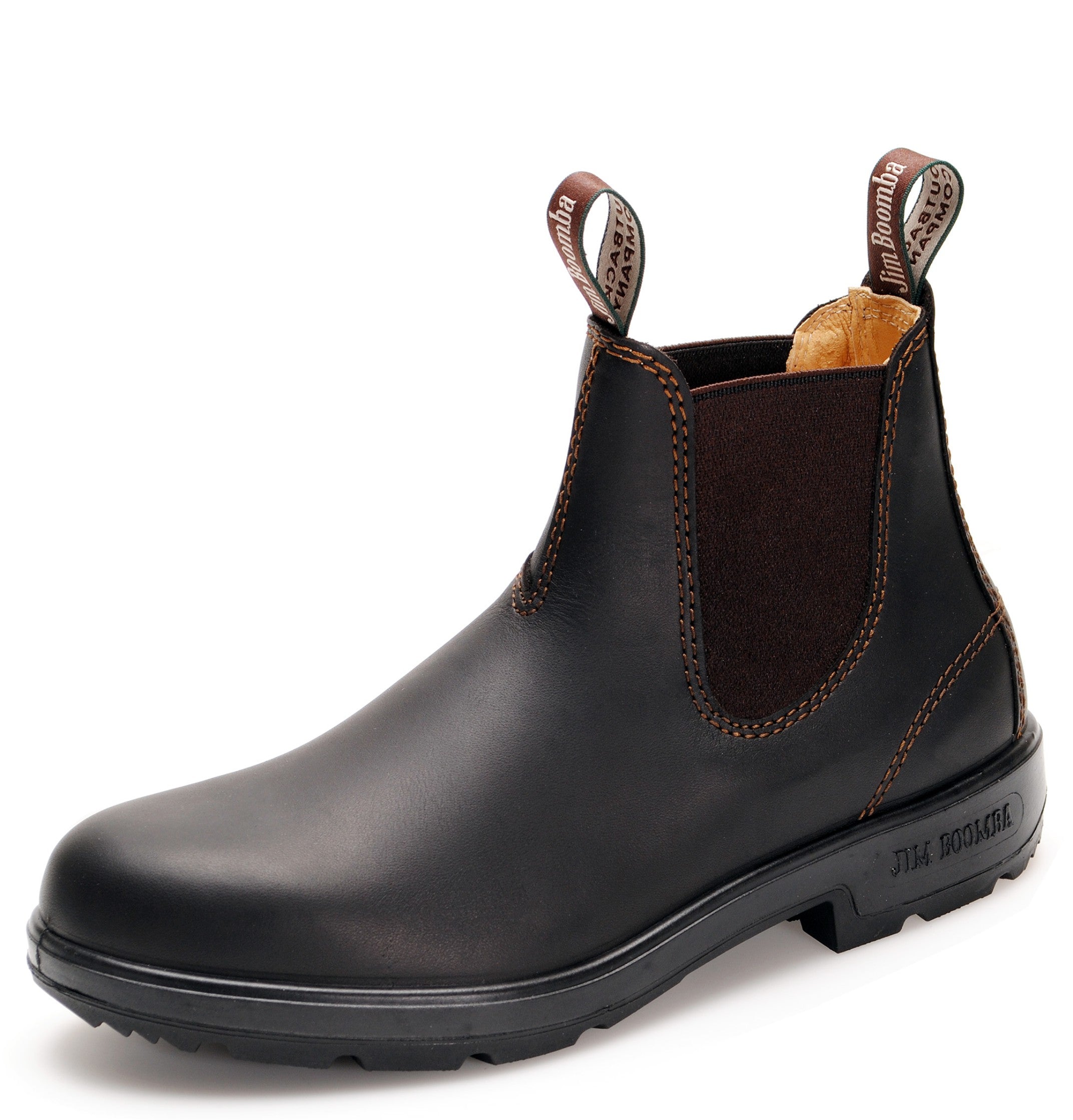 Jim Boomba Classic Australian Chelsea Boots Dark Brown