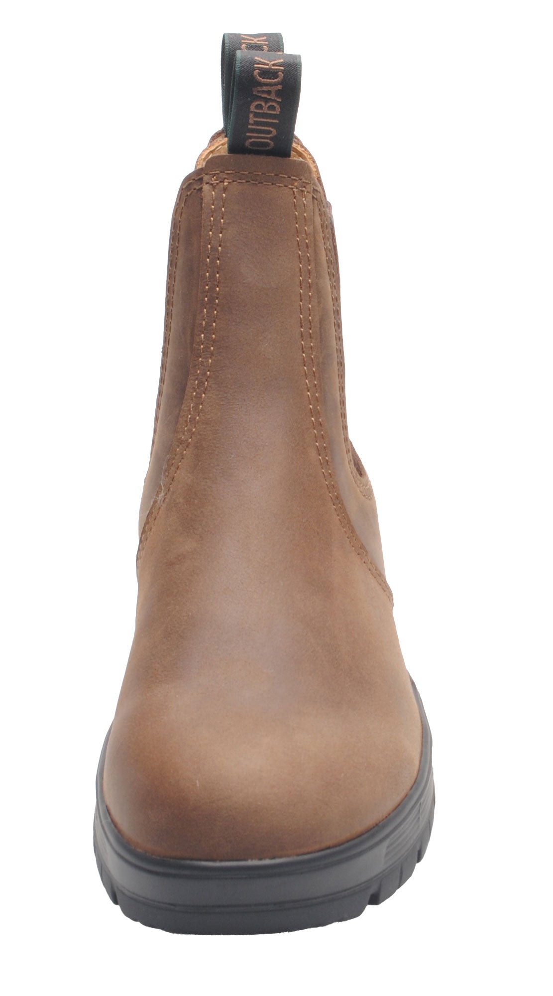 Jim Boomba Outback Australian Style Chelsea Boots Vintage Brown Rustic Leather