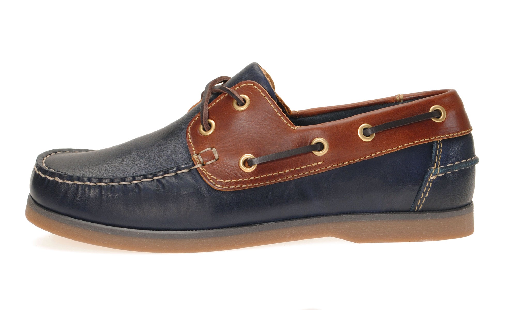 Jim Boomba Australian Style Boat / Deck Shoes - Navy Blue /Cedar