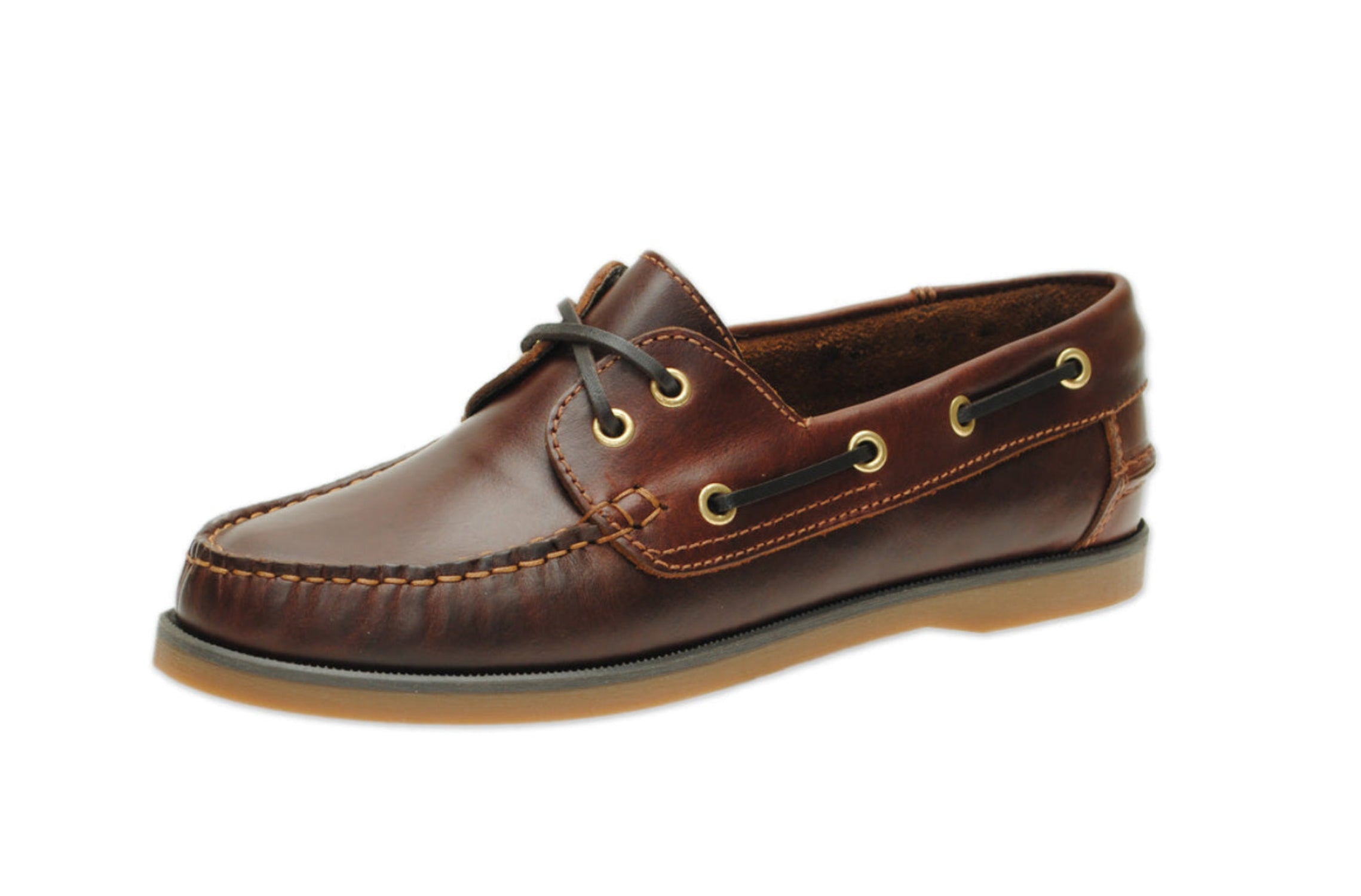 Jim Boomba Australian Style Boat / Deck Shoes - Mahogany Brown