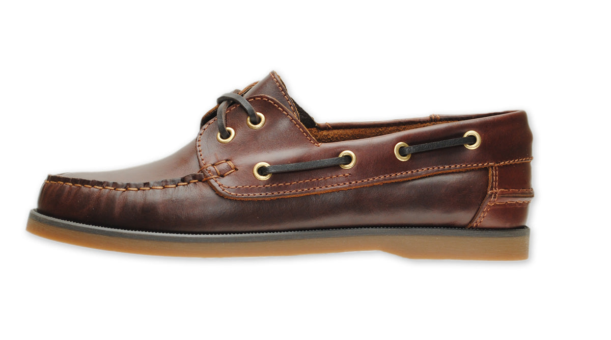 Jim Boomba Australian Style Boat / Deck Shoes - Mahogany Brown
